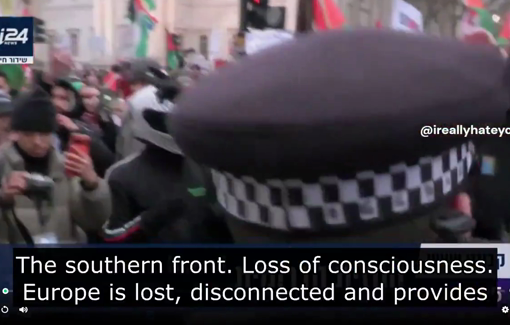 Thumbnail preview image for the video titled: Supremacist opening of last Friday's main news show on channel i24 News