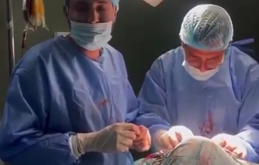 Thumbnail preview image for the video titled: Surgeons try to save Karam's life after an airdropped package fell on him