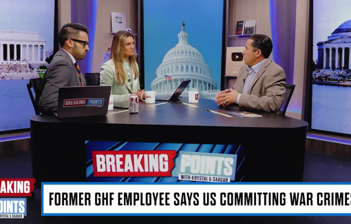 Thumbnail preview image for the video titled: Testimony of GHF whistleblower Anthony Aguilar on the “Breaking Point” show