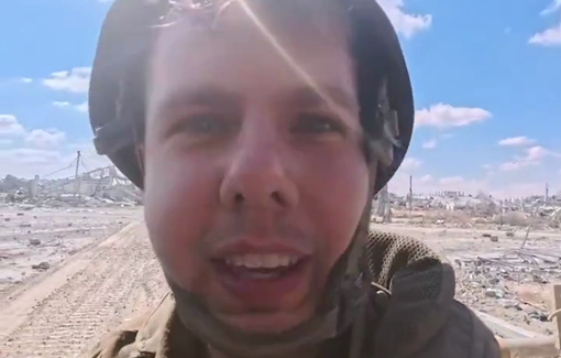 Thumbnail preview image for the video titled: Ukrainian IDF soldier challenges geoguessers to locate the vast destruction behind him