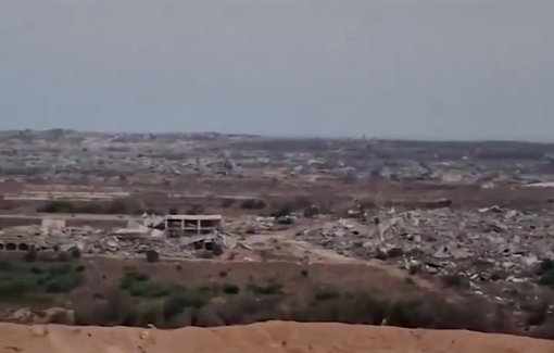 Thumbnail preview image for the video titled: Israeli soldier films the total erasure of Beit Hanoun