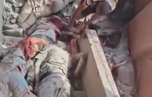 Thumbnail preview image for the video titled: Horrific massacre scene at Nasser hospital
