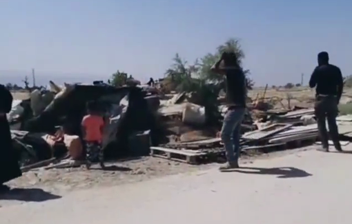 Thumbnail preview image for the video titled: Aftermath of the ethnic cleansing of the community of Deir Hajla