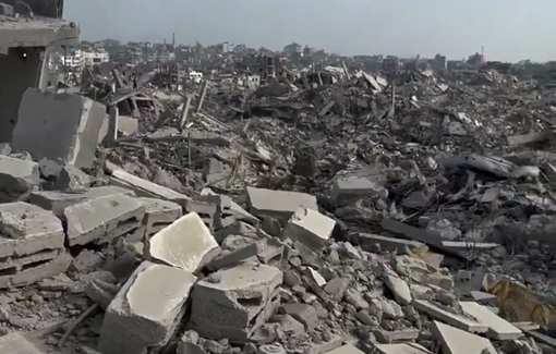 Thumbnail preview image for the video titled: Massive destruction of Al-Zaytoun neighborhood
