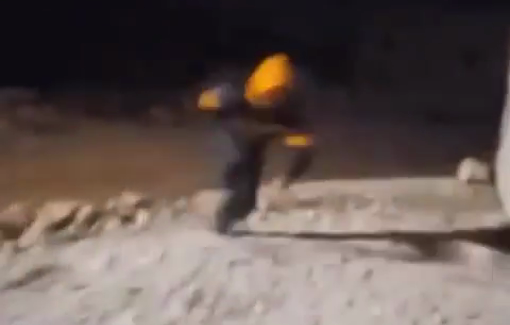 Thumbnail preview image for the video titled: Israeli forces and settlers sttack Al-Shuyukh, injuring civilians and journalist Ahmad Munir Al-Halayqa