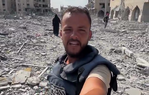 Thumbnail preview image for the video titled: Extensive destruction of Hamad City in Khan Younis