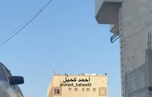 Thumbnail preview image for the video titled: Israeli strike on Al-Jazeera Club which housed displacement tents