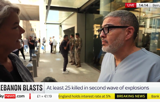 Thumbnail preview image for the video titled: Pager terror attack : Dr Ghassa Abu Sitta about the victims