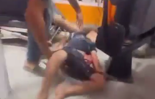 Thumbnail preview image for the video titled: Child and young man serious wounded in Israeli bombing of the Issa family home in Gaza City