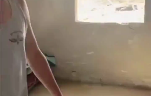 Thumbnail preview image for the video titled: Settler attacked a family in Wadi Tiran and then blocked Rabbis for Human rights activits from accessing the area.