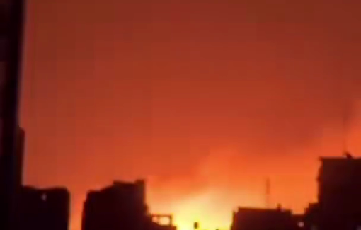 Thumbnail preview image for the video titled: Explosions caused by Israel's booby-trapped robots and bombardment of Gaza City