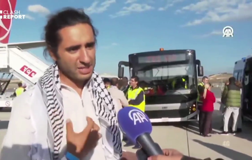 Thumbnail preview image for the video titled: Torture of the foreign activists: "“No medicine. No water for 32 hours. Barely any food. At 3 a.m. they stormed our rooms with dogs and snipers, waking us every two hour"