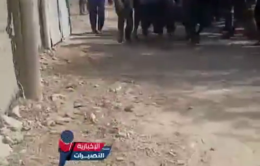 Thumbnail preview image for the video titled: Israeli strike on tent in Nuseirat kills 7 people