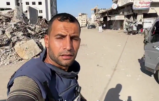Thumbnail preview image for the video titled: Field report from Al-Shati camp amid continued Israeli assault