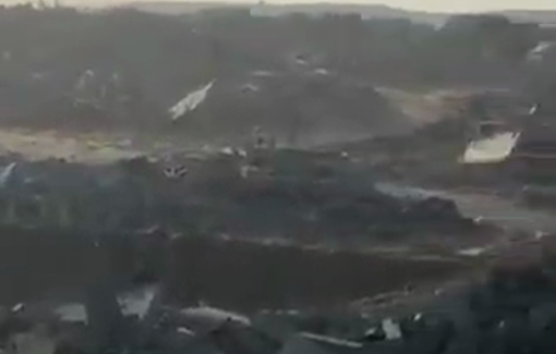 Thumbnail preview image for the video titled: Massive Israeli destruction of Jabalia