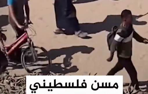 Thumbnail preview image for the video titled: Elderly Palestinian returns to northern Gaza