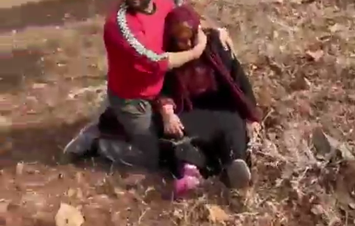 Thumbnail preview image for the video titled: In Turmus Ayya, a woman clubbed by the settler is in critical condition.