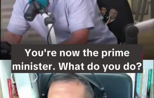 Thumbnail preview image for the video titled: In a 103 FM radio interview Avida Bachar is calling to exterminate the entire Gazan population