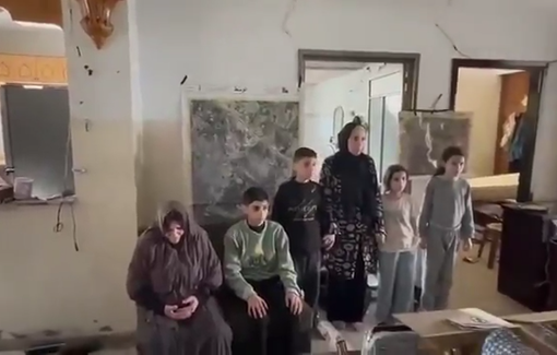 Thumbnail preview image for the video titled: Israeli soldier posted a video of abducting a family from Jabalia. Their fate is unknown