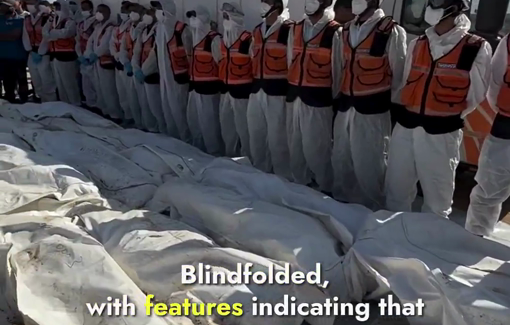 Thumbnail preview image for the video titled: Burial of 54 bodies of Palestinians killed in Israeli captivity