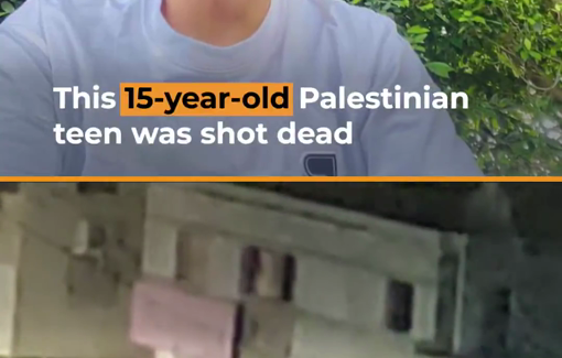 Thumbnail preview image for the video titled: Murad Abu Saifeen, a 15-year-old Palestinian boy, was killed by Israeli forces during a raid in Yamoun
