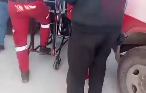 Thumbnail preview image for the video titled: Israeli soldiers brutally assaulted a young man during his detention in Beit Ummar