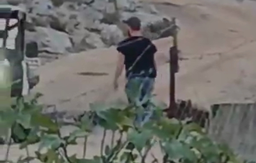 Thumbnail preview image for the video titled: settlers desecrate the Sabbath by touring the outskirts of homes in the southeast of the village of Raba