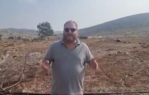 Thumbnail preview image for the video titled: Ofer Cassif in Mukhmas about onstant attacks by settlers