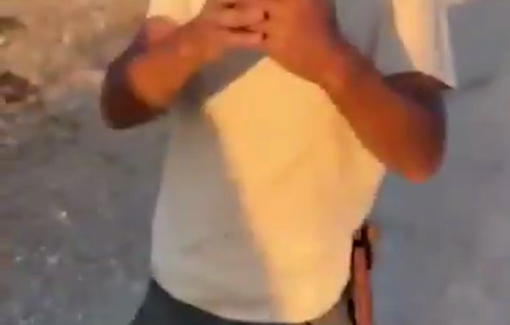 Thumbnail preview image for the video titled: Violent settlers attack in Muhmas, injuring three activists that suffered fractures in their limbs