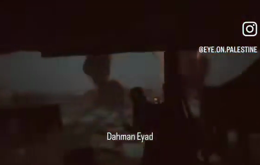 Thumbnail preview image for the video titled: Israeli air strikes targeting the tents of displaced people west of Gaza city