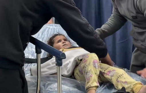 Thumbnail preview image for the video titled: Injured people have arrived at Al-Shifa Medical Complex as a result of the targeting of Abu Hussein School by IDF