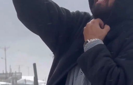 Thumbnail preview image for the video titled: Palestinian Journalists: "Despite the rain, the wind, and the cold, we continue to report the truth"