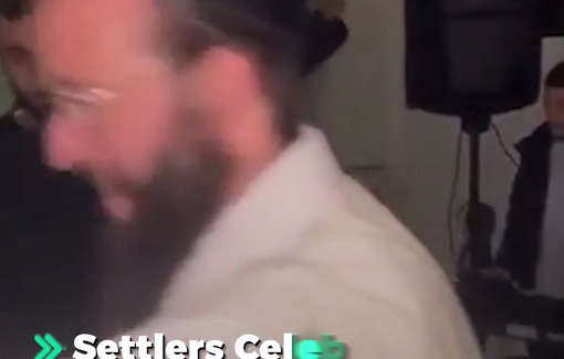 Thumbnail preview image for the video titled: Isreali settlers organized a party inside a stolen house