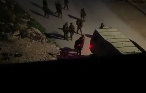 Thumbnail preview image for the video titled: Fort the third day, Israeli forces raiding homes, arresting Palestinians without cause in Hebron