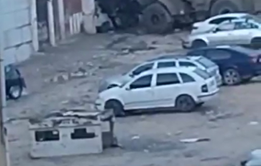 Thumbnail preview image for the video titled: Israeli forces invaded Hebron for a military operation damaging cars with D9