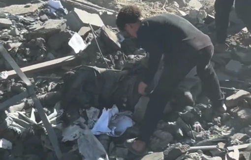 Thumbnail preview image for the video titled: Dozens of killed and injuries in the Israeli targeting of the Sheikh Radwan police station