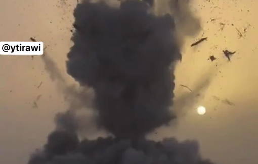 Thumbnail preview image for the video titled: Israeli forces blow up Turkish Moraj Water Station in northern Rafah