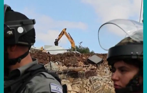 Thumbnail preview image for the video titled: Israeli authorities ordered the demolition of Jerusalemite Majed Al-Salaymeh’s home in Beit Hanina