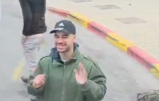 Thumbnail preview image for the video titled: Roi Star and Mordechai David attacked activists from Partnership for Peace today to prevent their solidarity action against the E1 plan