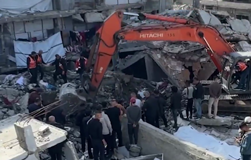 Thumbnail preview image for the video titled: Two years on, Gaza teams search for Salem family remains after December 2023 massacre