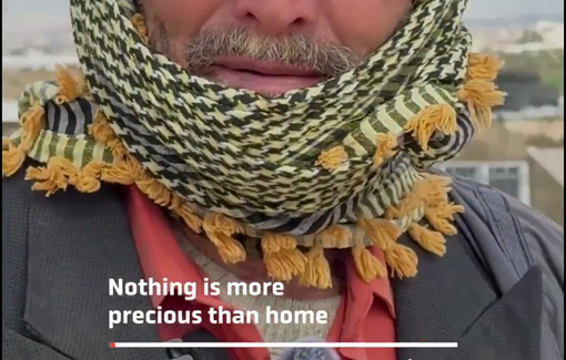 Thumbnail preview image for the video titled: Jibril Abu Aram, an elderly Palestinian from Masafer Yatta, was attacked by Israeli settlers under the protection of the soldiers