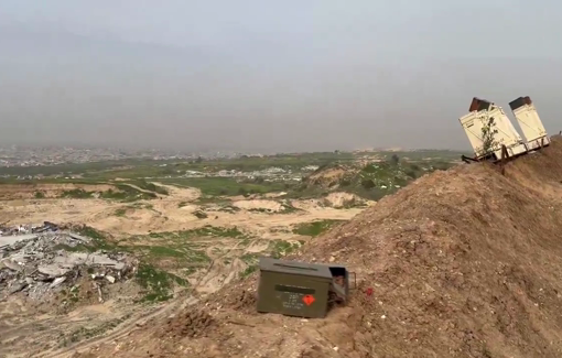 Thumbnail preview image for the video titled: Israeli media shows the unprecedented destruction engulfing the eastern part of the so-called “Yellow Line” in the Gaza Strip.