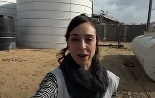 Thumbnail preview image for the video titled: COGAT inciting against NGO providing clean water to over half a million people in Gaza.