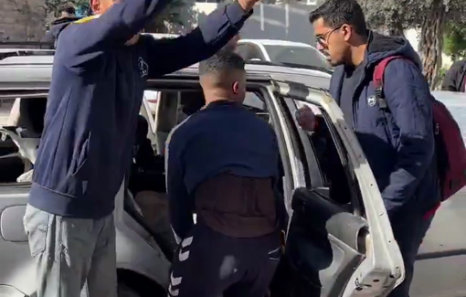 Thumbnail preview image for the video titled: A martyr arrived at Al-Mamdaani Hospital after being shot by Israeli forces in the Halawa Camp in Jabalia