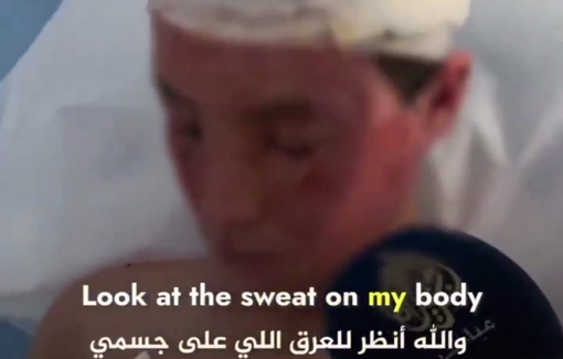 Thumbnail preview image for the video titled: Survivor of Al-Tabi'in massacre shocked he is still alive