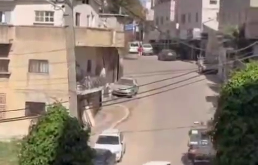 Thumbnail preview image for the video titled: Israeli forces confiscate a number of electric vehicles (“tuk-tuks”) during a raid on the town of Azzun
