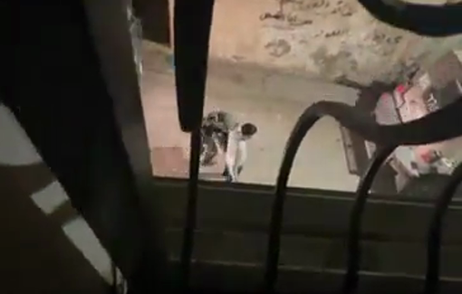 Thumbnail preview image for the video titled: he Israeli army arrested the young man Omar Qarqaa after raiding his family’s home and forcing him to surrender