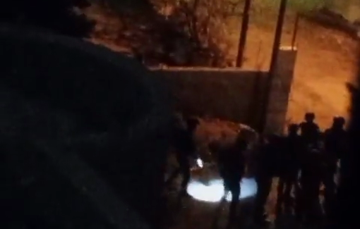 Thumbnail preview image for the video titled: Israeli forces are expelling new families from their homes and continue booby‑trapping the house of slain Walid Sabarna