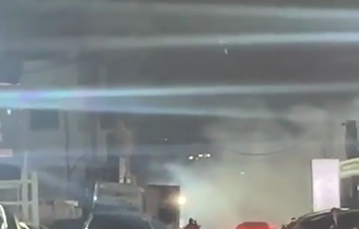 Thumbnail preview image for the video titled: Israeli forces fire tear gas on Al-Matar Street, near Qalandiya camp, north of occupied Jerusalem.