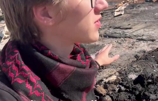 Thumbnail preview image for the video titled: the settler Neriya Ben Pazi is responsible for the harassment and the arson of 5 homes in Rammun community